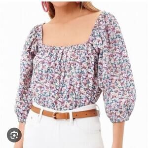 Tuckernuck Pomander Place Women's Ditsy Floral Puff Sleeve Top Large